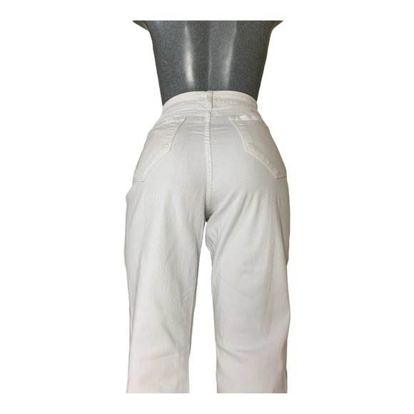NYDJ Ankle Womens Jeans Tag 16 White Straight Cropped High-Rise W34xL27 Denim - Picture 6 of 12